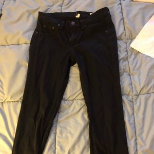 rag & bone black denim leggings size 27